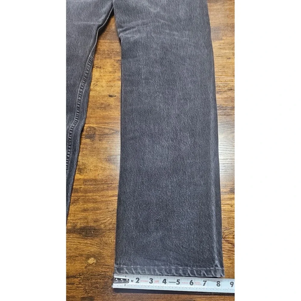 Vintage Levis 501 Faded Black Jeans USA Made Button Fly Size 34x34